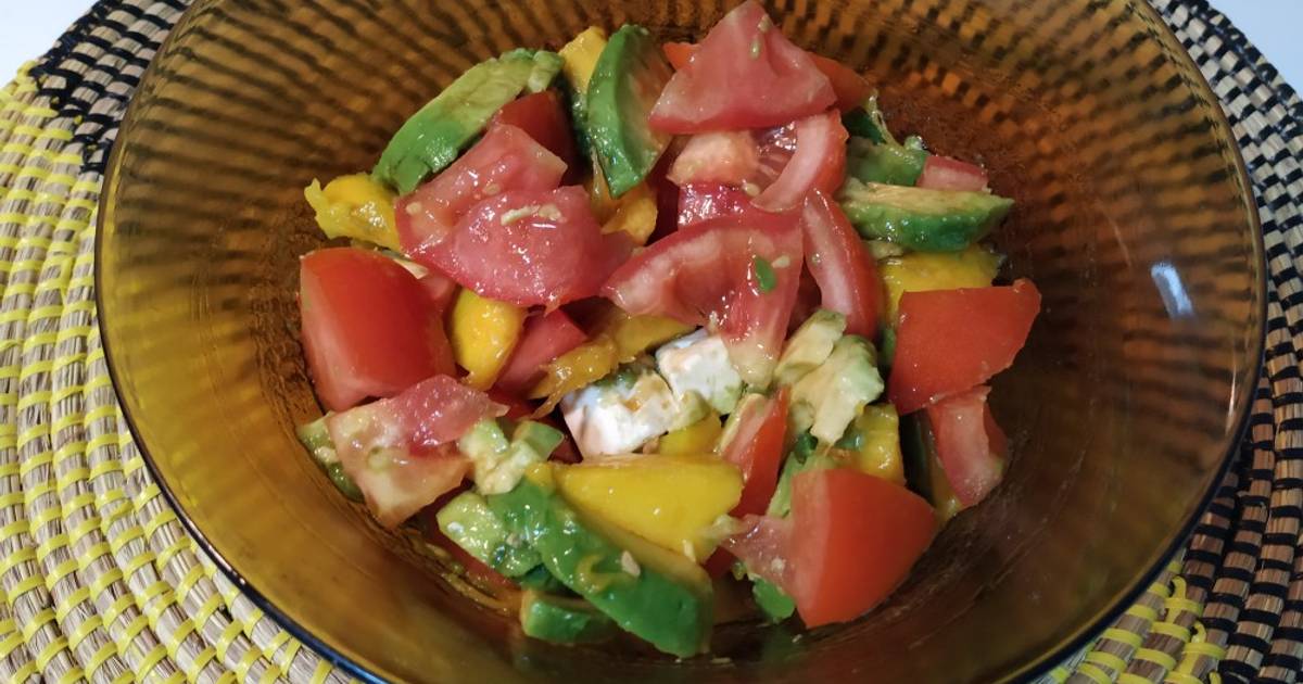 Ensalada De Tomate, Aguacate Y Mango Receta De Dale Candela- Cookpad