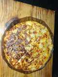 Tortilla de papa o patata con cebolla y morrón