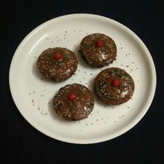 A picture of Choco idli cake.
