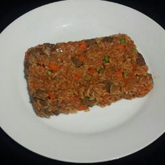 A picture of Jollof rice.