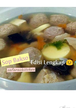 Foto resep Sop Bakso Edisi Lengkap 🍃🛎