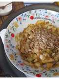 Col rehogada al curry  con nueces