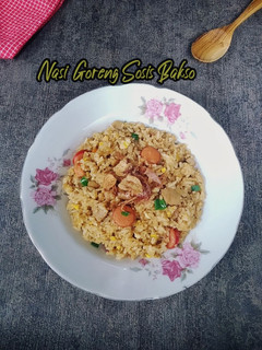 Foto resep Nasi Goreng Sosis Bakso