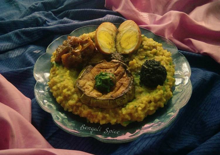 How to Cook Yummy Bengali khichri Thali 🍛