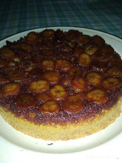 Una foto de Torta invertida de banana