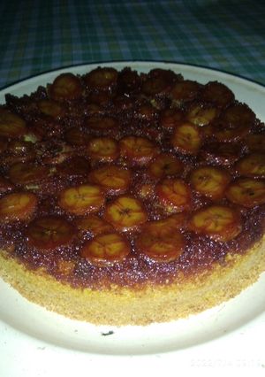 Una foto de Torta invertida de banana