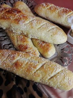 عکسی از دستور نان ساندویچی (با ماست) یا نان باگت😃