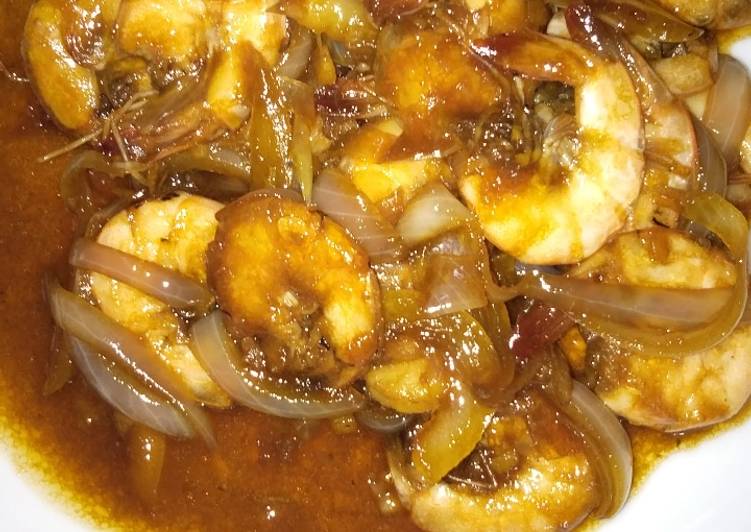 Resep Udang saus inggris Anti Gagal