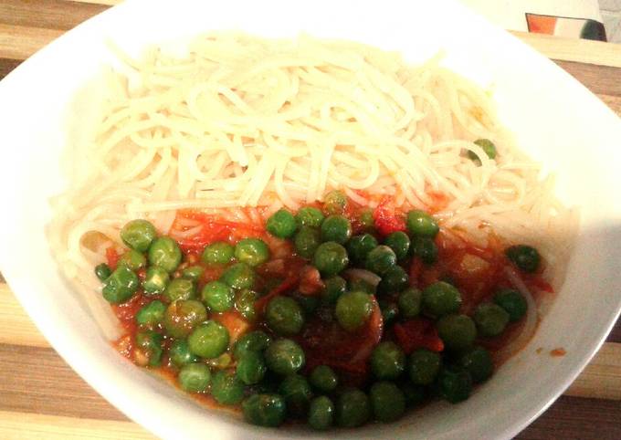 Steps to Prepare Thomas Keller Simple Spaghetti and peas