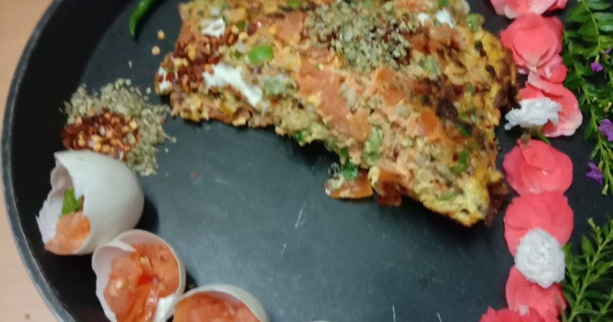 Mayonnaise veggies omelette Recipe by Usha Ravishankar Cookpad