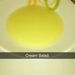 A picture of Home made cream salad 😋.