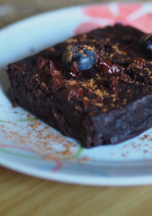 Una foto de 'Brownie' sin azúcar y sin gluten 🍫