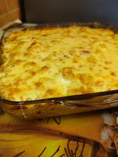 Sült tészta tejszínes csirkével recept fotója