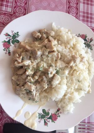 Una foto de Strogonoff de pollo!