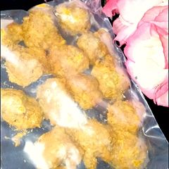 A picture of Chicken ferozen Pakoray.