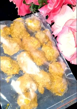 A picture of Chicken ferozen Pakoray.