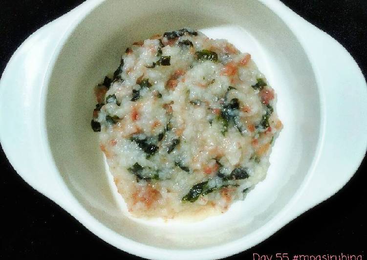  Resep Bubur Daging Cincang  Nori mpasi 7 oleh Mentari 