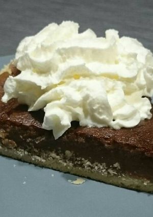 Una foto de Mississippi mud pie