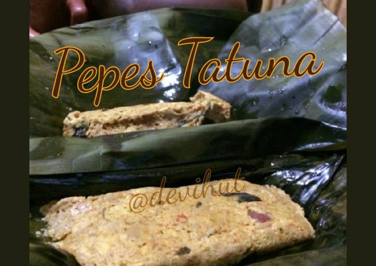 Bagaimana Menyiapkan Pepes Tatuna, Tahu Tuna Kaleng 😁, Enak