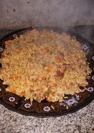 صورة لوصفة أرز بالخضار