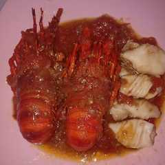 Lobter vs cumi saus tiram রেসিপির প্রধান ছবি