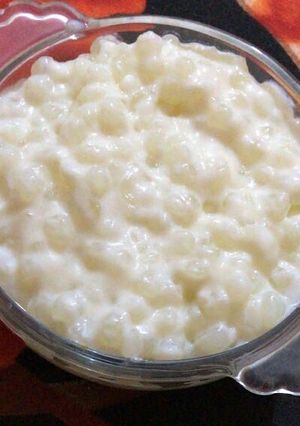 A picture of Sabudana kheer.