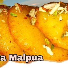 A picture of Mava Malpua.
