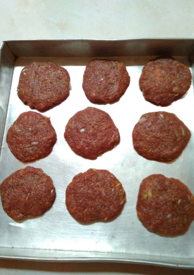 Foto resep Daging burger/patty beef burger