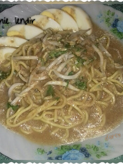 Foto resep Mie Rebus Kuah Kacang/Mie Lendir Khas Kepri #PR_DibumbuKacangin