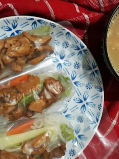 Foto resep Spring roll + lime dipping sauce