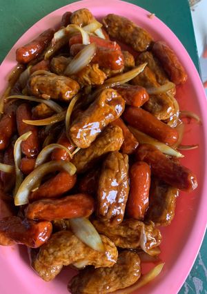 Foto resep Menu jum'at berkah sosis&otak2 saus tiram