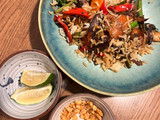 Wok de verduras con arroz