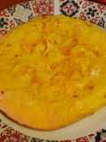 Tortilla de gambas al ajillo