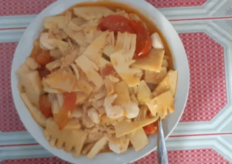 Bagaimana Menyiapkan Rebung asam manis vegetarian Anti Gagal