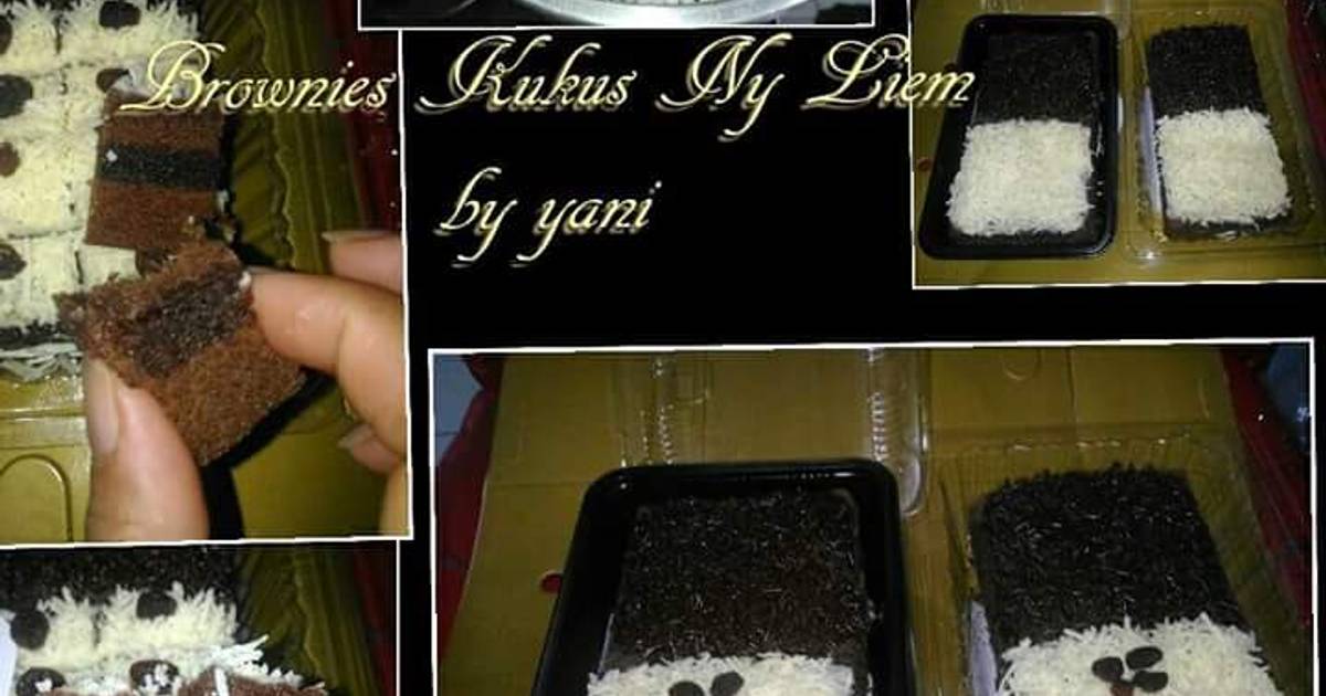 Resep Brownies Kukus Ny Liem Lembut dan Manisnya Pas. oleh Yani