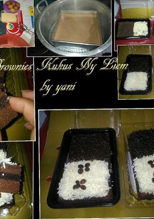 Foto resep Brownies Kukus Ny Liem Lembut dan Manisnya Pas.