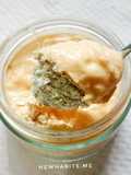 Overnight oats yoghurt 308 kcal #menudiet