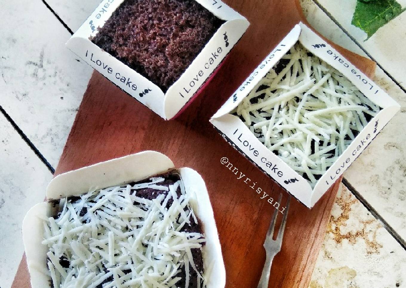 Brownies kukus coklat keju