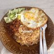 Nasi goreng abon tuna sederhana