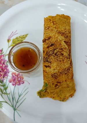 A picture of Sattu chilla.