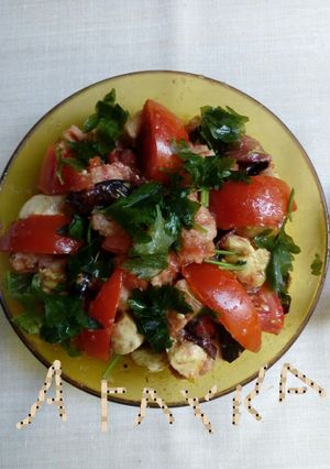 Φωτογραφία της συνταγής Σαλάτα panzanella με γαλοπούλα