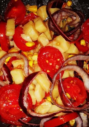 O poză a rețetei Salata de cartofi (vegana).