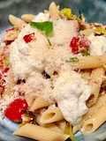 Penne rigate au thon et poireaux