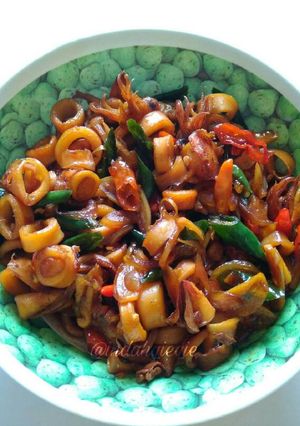 Foto resep Cumi Asin Cabe Hijau