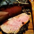 Entrecot con costra de tomates secos y zapallo caramelizado