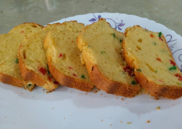 Step-by-Step Guide to Make Super Quick Homemade Vanilla tutti frutti cake