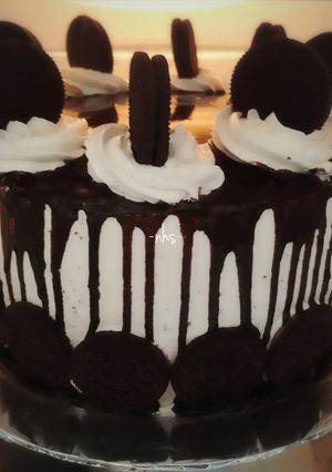 Foto resep Oreo Cake (Simple Birthday Cake)