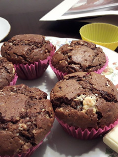 Una foto de Muffins triple chocolate