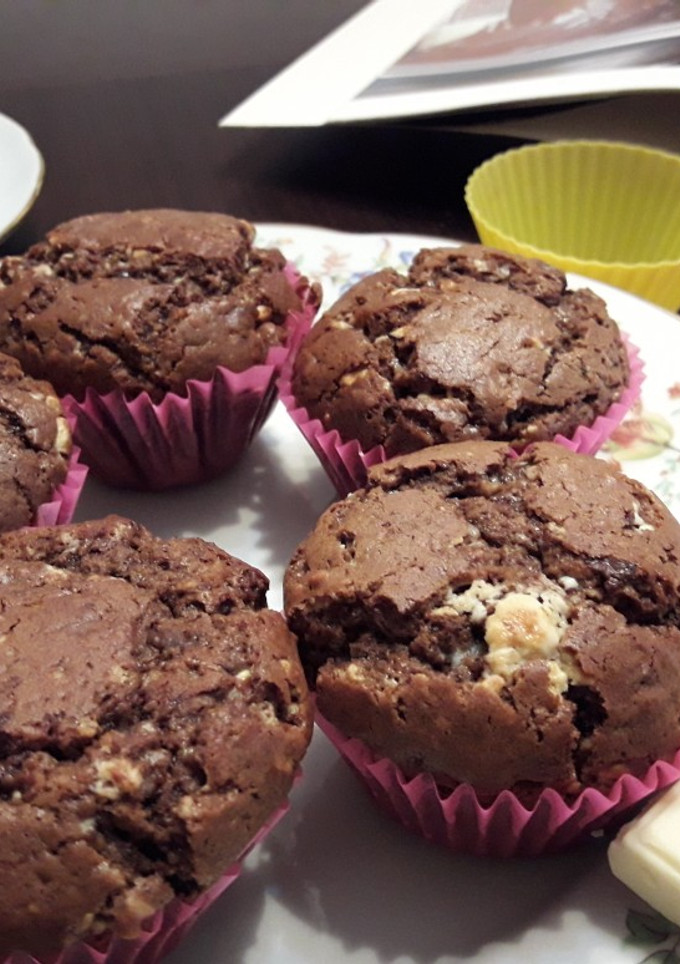Una foto de Muffins triple chocolate