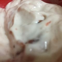 A picture of Jam and Cream Pudding.
